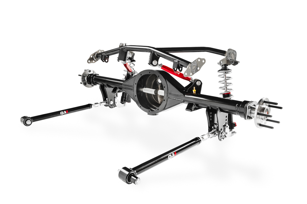QA1’s Ford 9-inch rearend and 4-link kits offer a direct-fit, high-performance suspension and driveline solution for GM F-body and X-body vehicles. QA1’s Ford 9-inch rearend and 4-link kits offer a direct-fit, high-performance suspension and driveline solution for GM F-body and X-body vehicles.